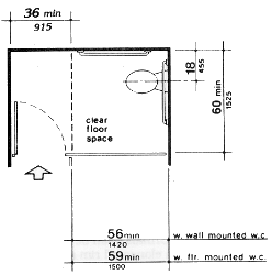 Toilet Stalls - Standard Stall (end of row)